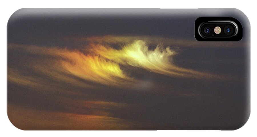 Cirrostratus Cloud iPhone X Case featuring the photograph Sun Dog by Pekka Parviainen/science Photo Library