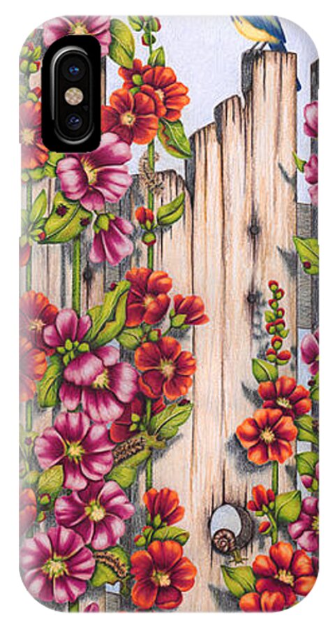 Colored Pencil iPhone X Case featuring the painting Sunday Brunch by Lori Sutherland