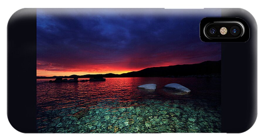 Lake Tahoe iPhone X Case featuring the photograph Sundown in Lake Tahoe by Sean Sarsfield