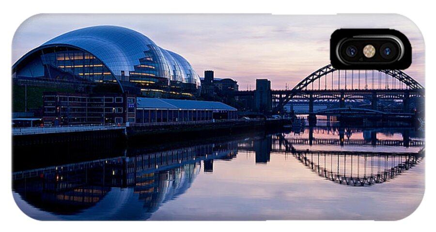 Newcastle iPhone X Case featuring the photograph Sundown on the Tyne by Stephen Taylor