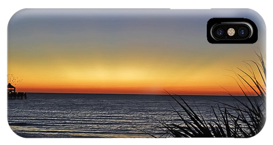 Folly Beach iPhone X Case featuring the photograph Sunrise at Folly by Elvis Vaughn
