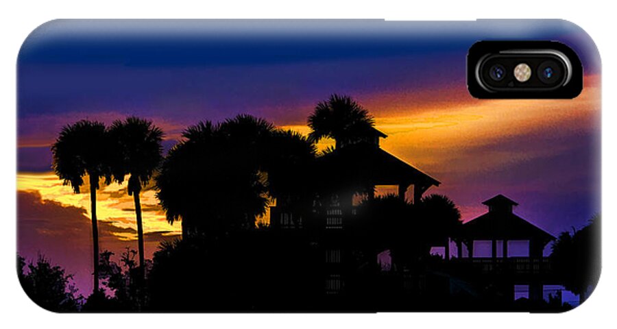 Sunrise iPhone X Case featuring the photograph Sunrise Barefoot Mailman Park by Don Durfee