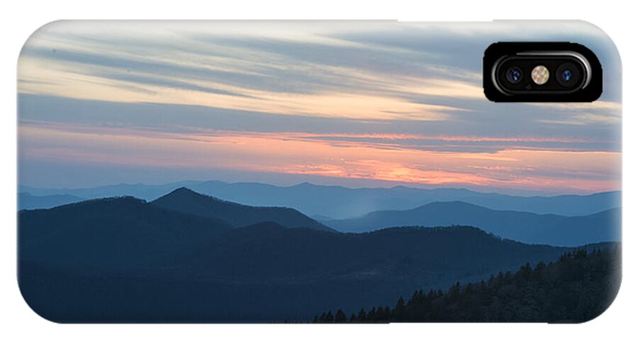 Landscape iPhone X Case featuring the photograph Sunrise on the Blue Ridge by Louise St Romain