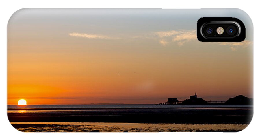 Mumbles iPhone X Case featuring the photograph Sunrise on the Mumbles by Paul Cowan