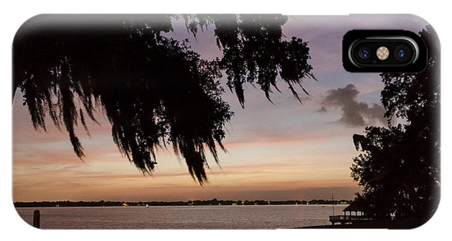 Sunset iPhone X Case featuring the photograph Sunset at Jefferson Island by Kelly Morvant