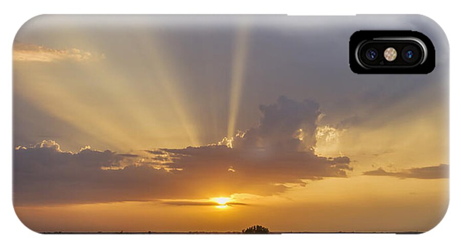 Kansas iPhone X Case featuring the photograph Sunset from the Fair by Rob Graham