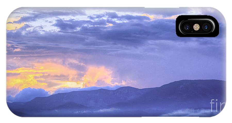 Sunset iPhone X Case featuring the photograph Sunset Low Clouds by David Waldrop