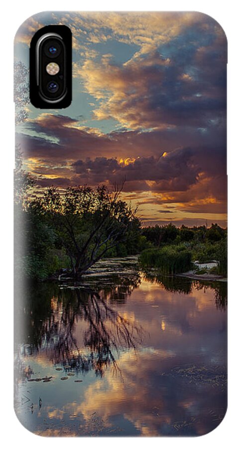 Ukraine iPhone X Case featuring the photograph Sunset Mirror by Dmytro Korol