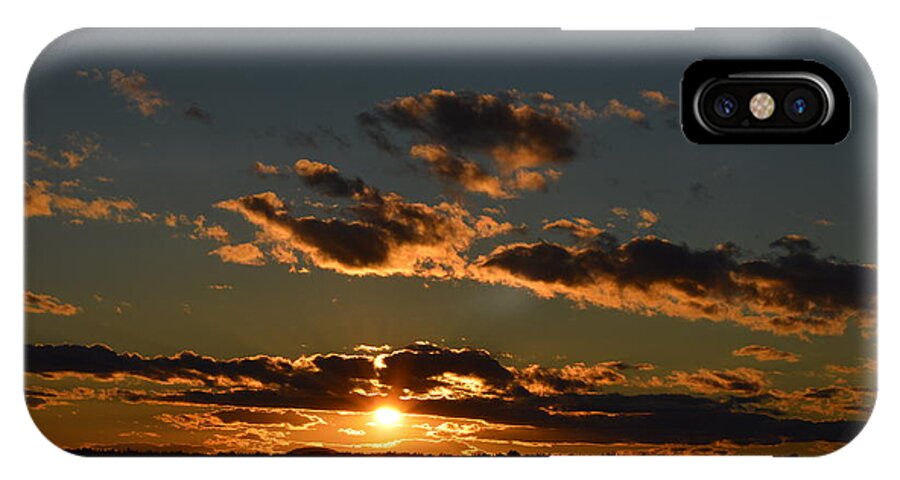 Bridge iPhone X Case featuring the photograph Sunset Trenton Bridge Maine by Lena Hatch