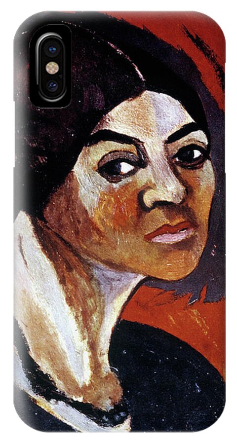1916 iPhone X Case featuring the painting Suzanne Valadon (1865-1938) by Granger