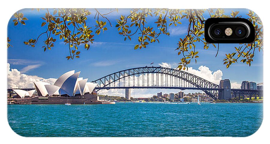 Sydney iPhone X Case featuring the photograph Sydney Harbour Skyline 2 by Az Jackson