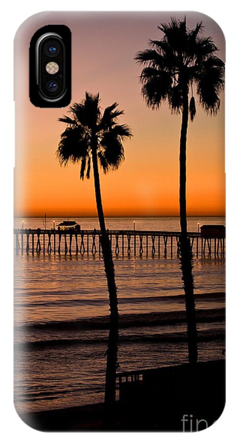 Seaweed iPhone X Case featuring the photograph T Street Pier San Clemente California from the book MY OCEAN by Artist and Photographer Laura Wrede