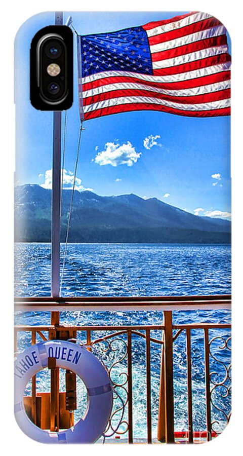 Boat iPhone X Case featuring the photograph Tahoe Queen Lake Tahoe By Diana Sainz by Diana Raquel Sainz