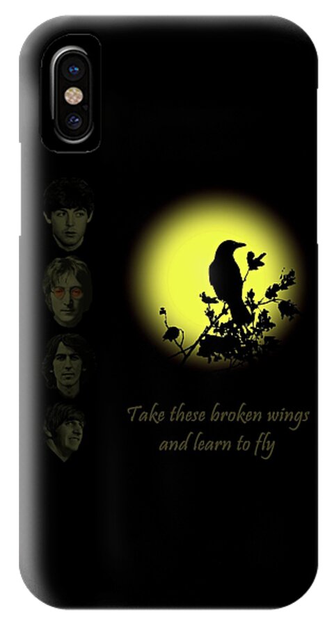 Blackbird iPhone X Case featuring the photograph Take These Broken Wings And Learn To Fly by David Dehner