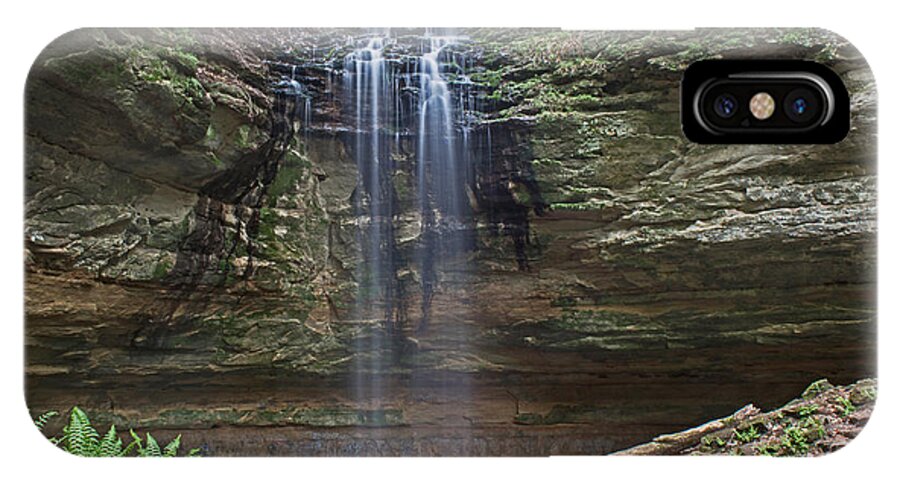 Tannery Fallsmunising Michiganwaterfalls iPhone X Case featuring the photograph Tannery Falls by Gary McCormick
