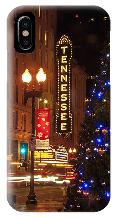 City iPhone X Case featuring the photograph Tennessee Christmas by Carol Erikson