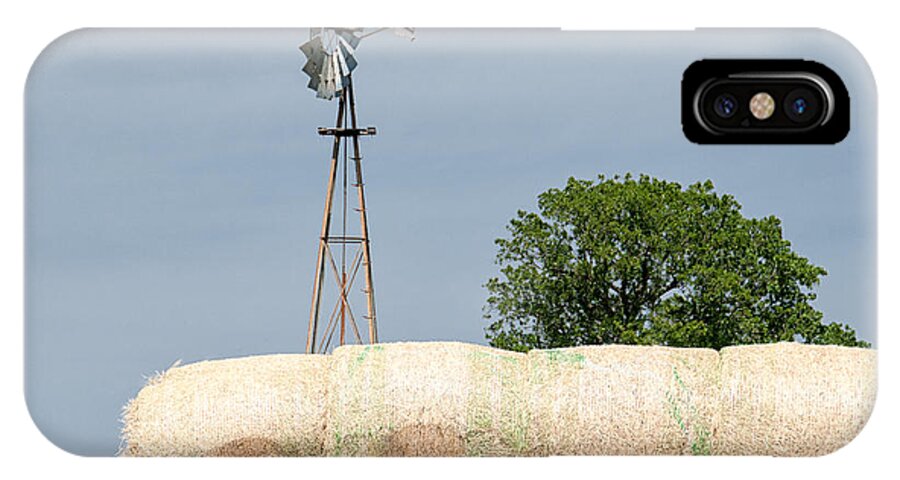 Cooke County Texas iPhone X Case featuring the photograph Texas Windmill by Victor Culpepper