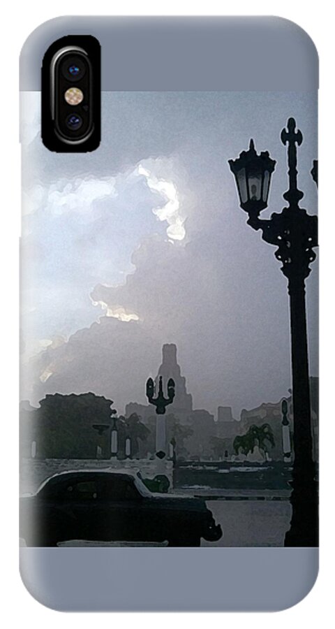 Cuba iPhone X Case featuring the photograph That Day at the Square by Zinvolle Art