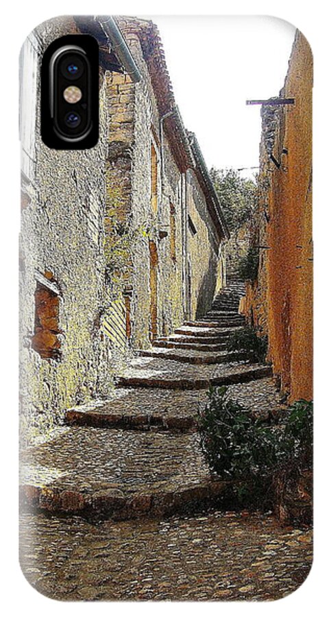 France iPhone X Case featuring the photograph The alley in the Tarn by Francis Couchi Dit Diodore