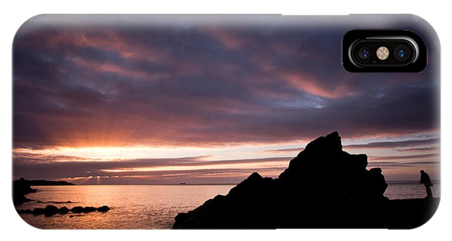 Sky iPhone X Case featuring the photograph The Angler at sunrise by Celine Pollard