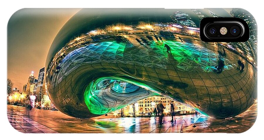 Chicago iPhone X Case featuring the photograph The Bean by Lori Strock