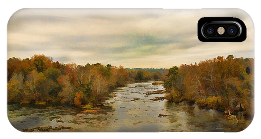 Broad River iPhone X Case featuring the painting The Broad River by Steven Richardson