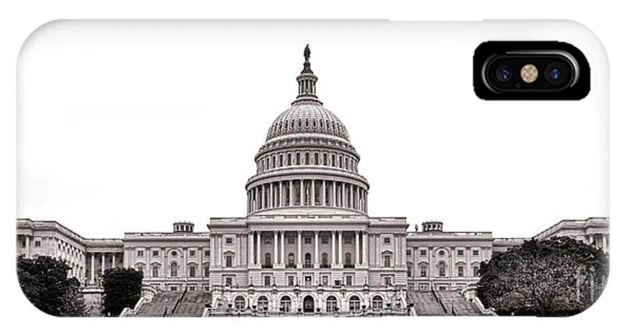 Washington iPhone X Case featuring the photograph The Capitol by Olivier Le Queinec