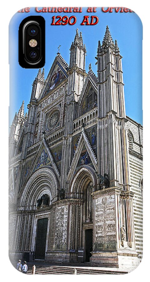 Italy 2014 iPhone X Case featuring the photograph The Cathedral at Orvieto by Eric Swan