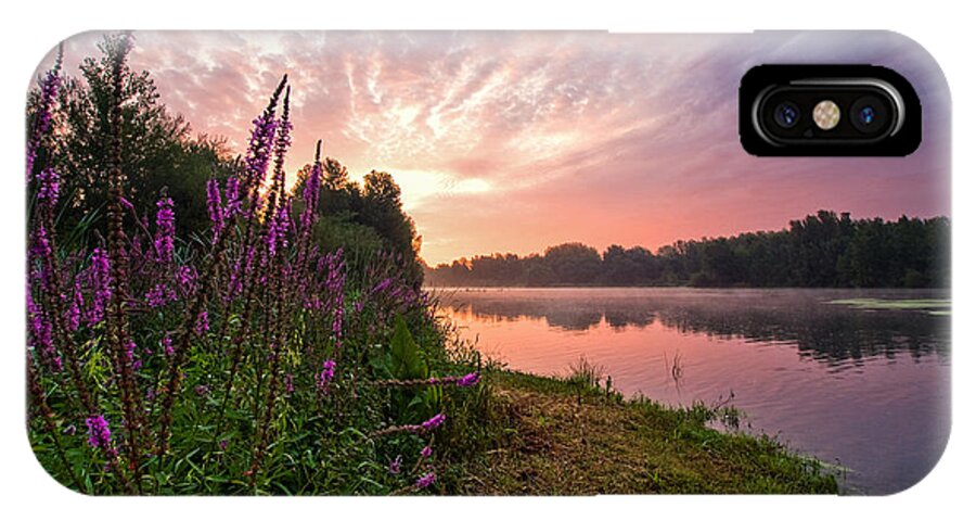 Landscapes iPhone X Case featuring the photograph The Color Purple by Davorin Mance