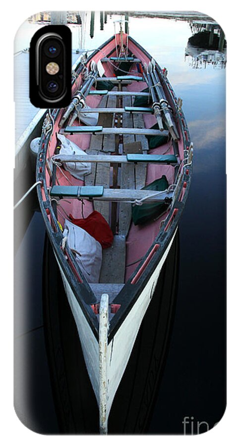 Boat iPhone X Case featuring the photograph The Cornish Gig 1 by Butch Lombardi