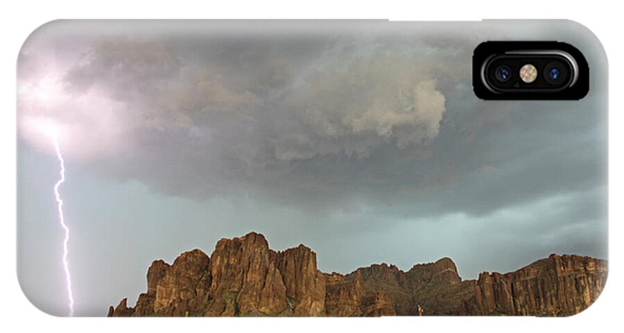 Lightning iPhone X Case featuring the photograph The Dutchman's Fury by Gary Kaylor