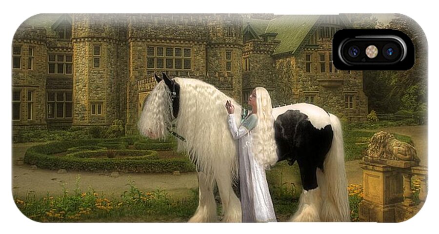 Horses iPhone X Case featuring the digital art The Fairest of them All by Fran J Scott