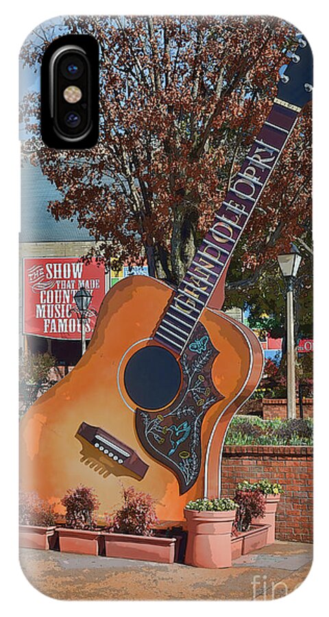 Entertainment iPhone X Case featuring the photograph The Grand Ole Opry by Donna Greene