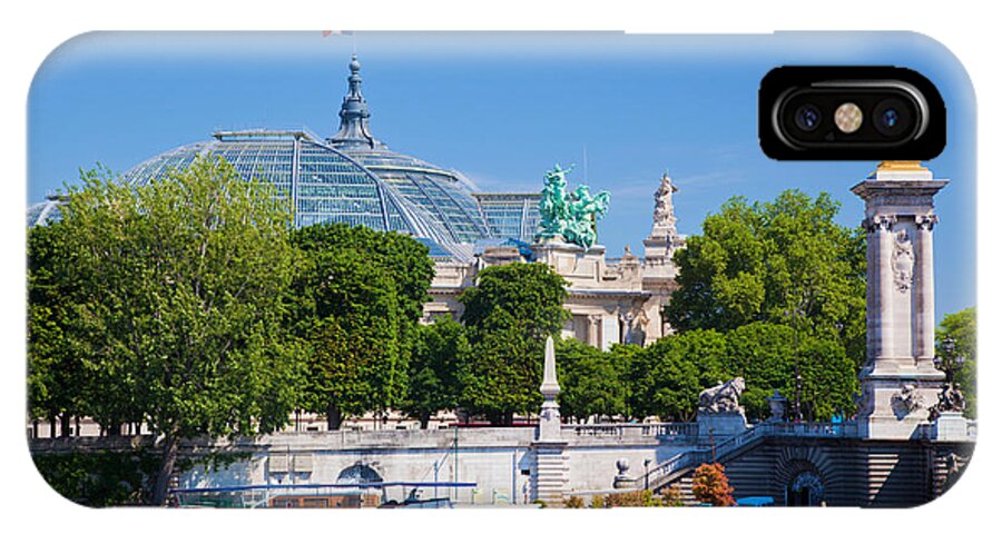 Palais iPhone X Case featuring the photograph The Grand Palais and the Alexandre Bridge Paris by Michal Bednarek