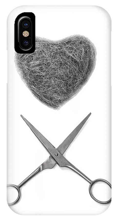 Concepts Cut iPhone X Case featuring the photograph The Haircut by Linda Matlow