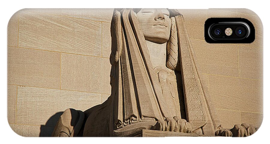 The House Of The Temple iPhone X Case featuring the photograph The House of the Temple Sphinx #2 by Stuart Litoff