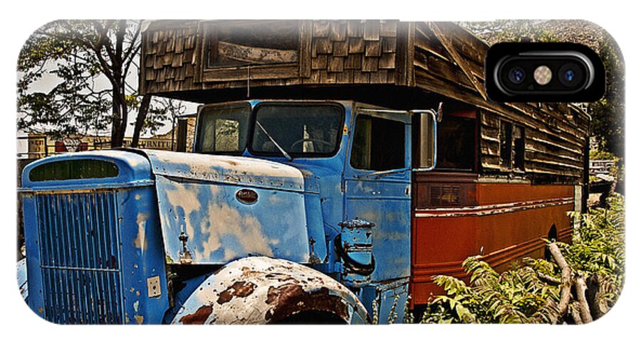 Old Truck iPhone X Case featuring the photograph The House that Peterbilt by Lee Craig