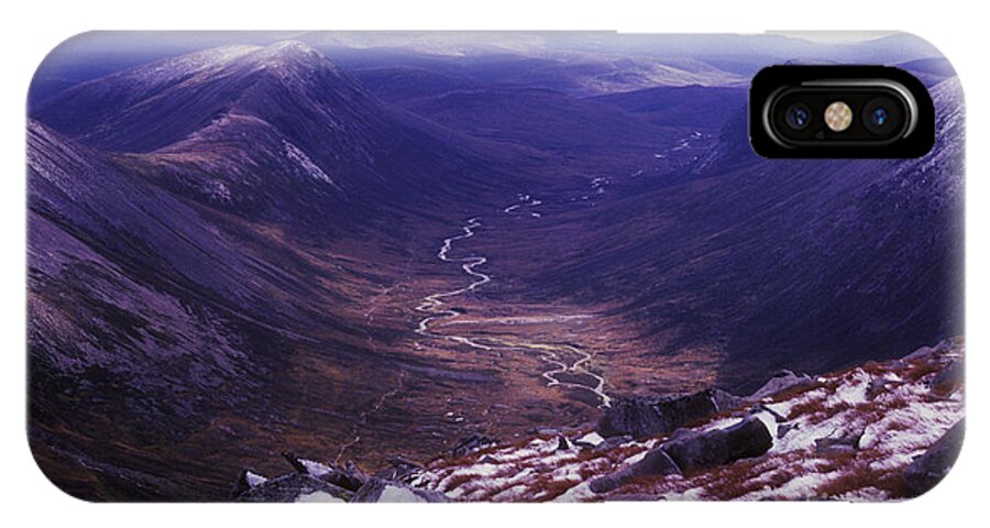 Lairig Ghru iPhone X Case featuring the photograph The Lairig Ghru - Cairngorm Mountains - Scotland by Phil Banks