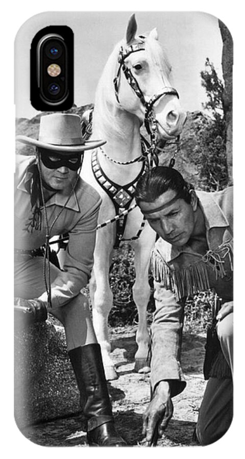 1950's iPhone X Case featuring the photograph The Lone Ranger And Tonto by Underwood Archives