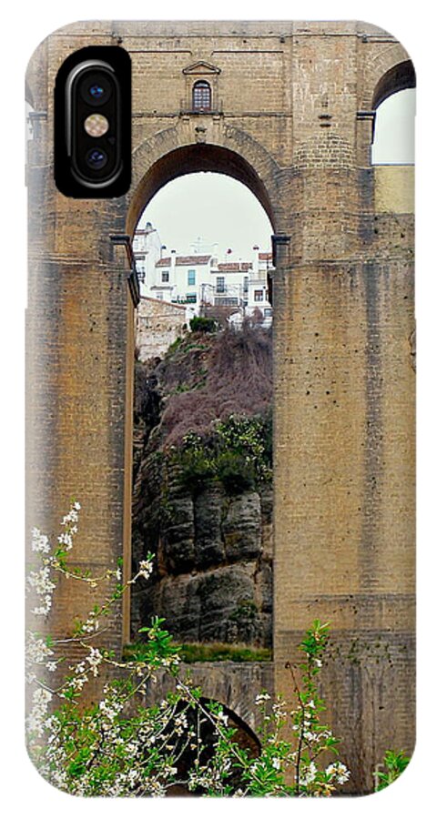 Ronda iPhone X Case featuring the photograph The New Bridge by Suzanne Oesterling