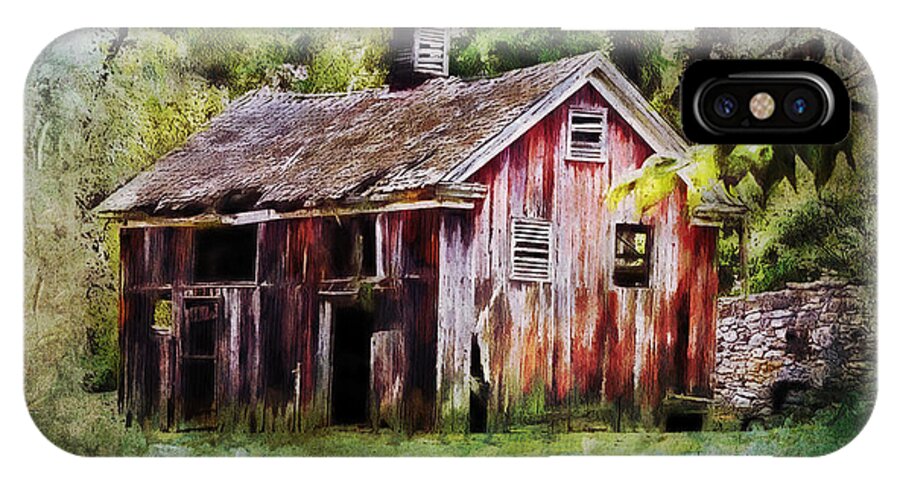 Julia Springer iPhone X Case featuring the photograph The Old Barn by Julia Springer
