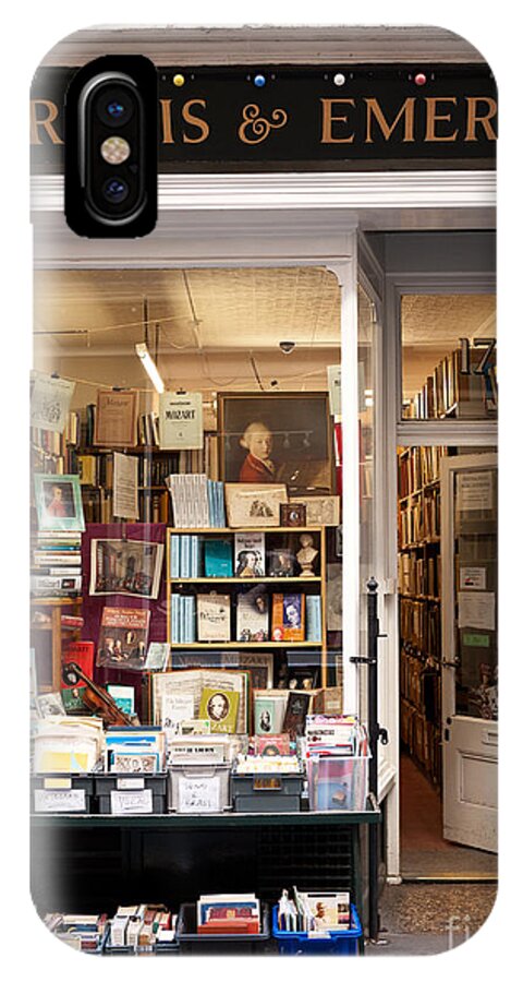 London iPhone X Case featuring the photograph The Old Bookshop by Rick Piper Photography