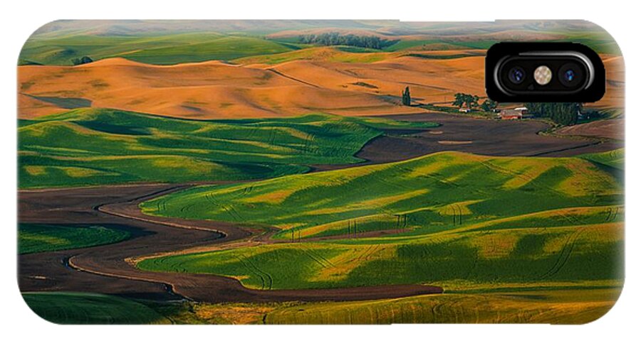 Palouse iPhone X Case featuring the photograph The Palouse Waves by Gene Garnace