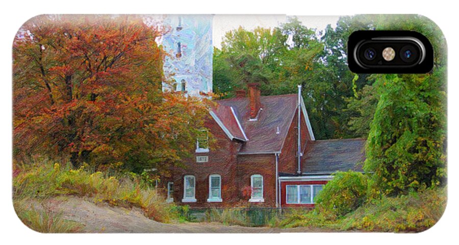 Presque Isle Lighthouse iPhone X Case featuring the photograph The Presque Isle Lighthouse by Jack Schultz