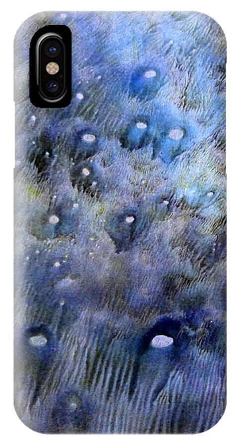Rapture iPhone X Case featuring the mixed media The Rapture by Kathleen Luther