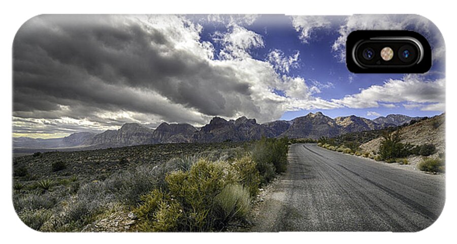 The Road To Red Rock - Gregory Mclemore iPhone X Case featuring the photograph The Road to Red Rock by Gregory McLemore