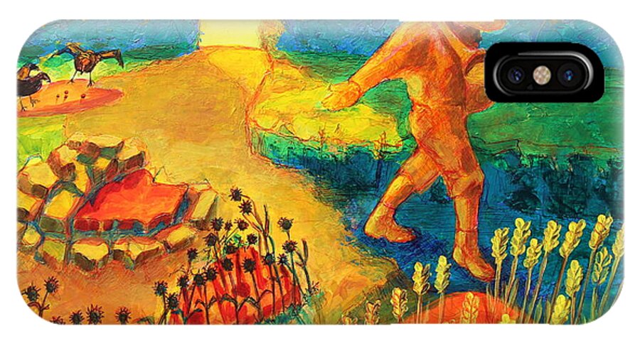 The Sower iPhone X Case featuring the painting The Sower painting by Bertram Poole by Thomas Bertram POOLE
