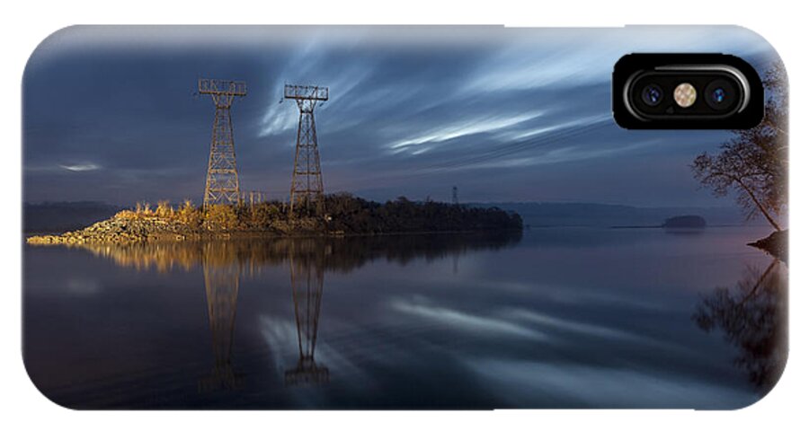 Conowingo Dam iPhone X Case featuring the photograph The Towers Of Power by Edward Kreis