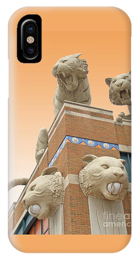 Detroit iPhone X Case featuring the photograph Tiger Town by Ann Horn