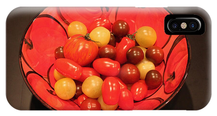 Food iPhone X Case featuring the photograph Tomatoes in Bowl by Gerry Bates